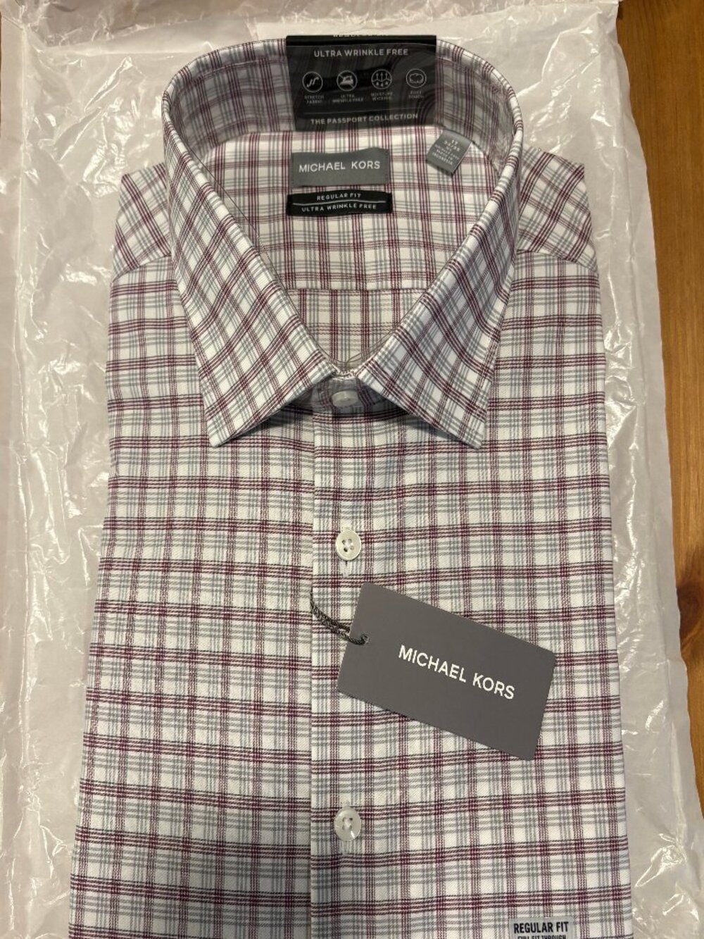 Michael Kors XL 17 34/35 Men's Dress Shirt NWT